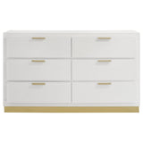 Close-up of drawer with English dovetail joinery on Caraway dresser