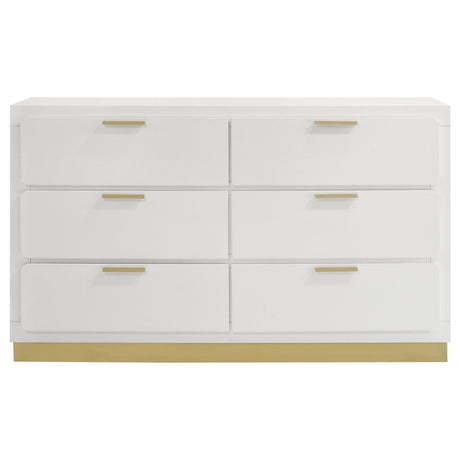 Close-up of drawer with English dovetail joinery on Caraway dresser