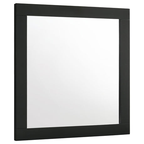 Caraway Dresser Mirror Black front view