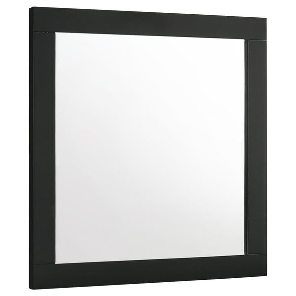 Caraway Dresser Mirror Black front view