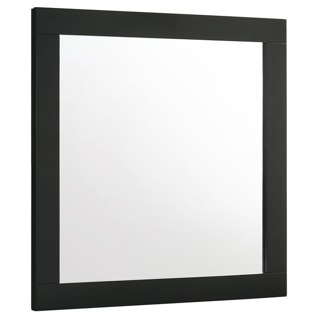 Caraway Dresser Mirror Black front view