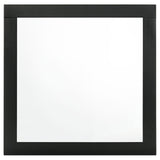 Caraway Dresser Mirror Black close-up of frame
