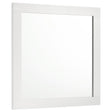 Caraway Dresser Mirror White angled front view