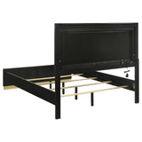 Caraway Queen Bed Black and Grey side view showing headboard