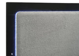 Caraway Queen Bed Black and Grey close-up of support legs