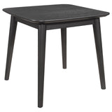 Carey 3-piece occasional set black ash wood end table front angle