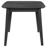 Carey 3-piece occasional set black ash wood end table top view