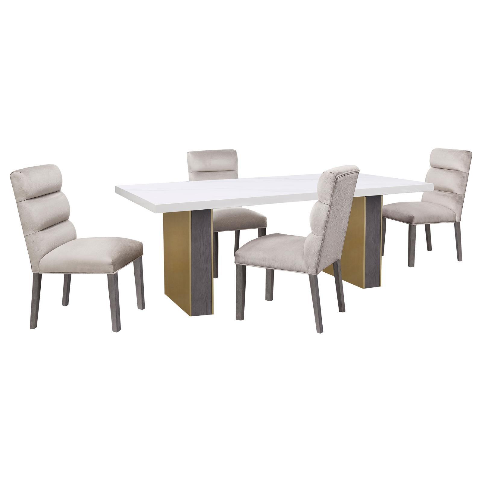 Armrest-less design of Carla dining chair