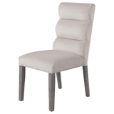 Carla Dining Side Chair Stone, angled back view