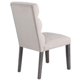 Carla side chair seat and back detail