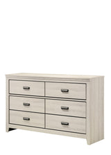 Carter White Modern Contemporary Solid Wood And Veneers 5-Drawers Chest - Ella Furniture