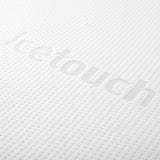Cascade 3 inch Twin XL cool memory foam mattress topper, top view