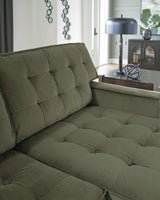 Caspian-Town Olive Velvet 2-Piece Sectional with Chaise - image 6