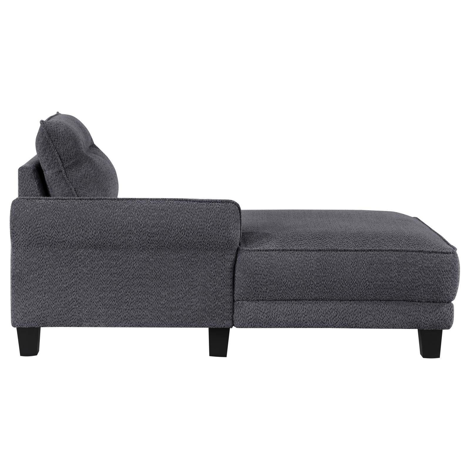 Living room setup with Caspian grey sectional sofa
