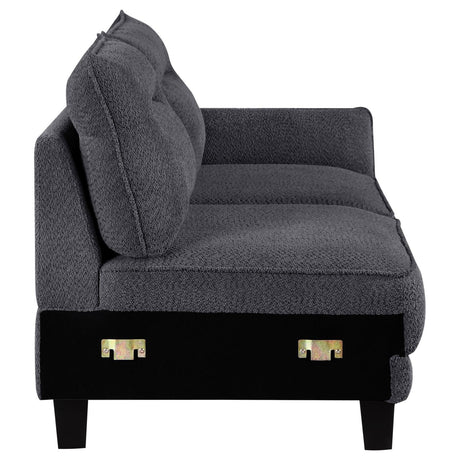 Main view highlighting sofa curves and design