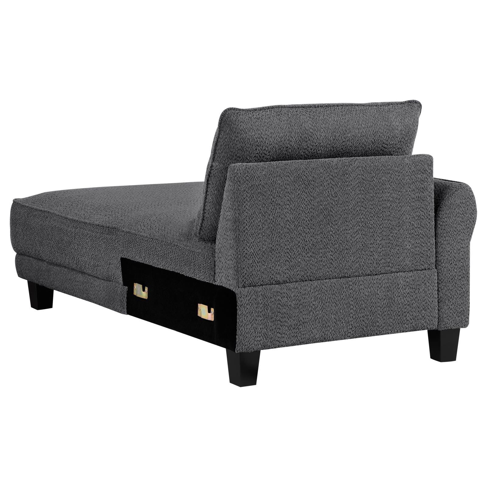 Front angle of Caspian sectional sofa