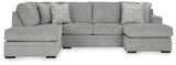 Casselbury Cement 2-Piece Sectional with Ottoman - image 3