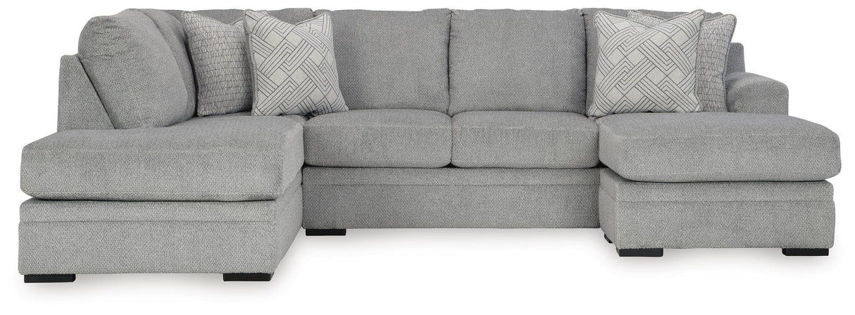 Casselbury Cement 2-Piece Sectional with Ottoman - image 3