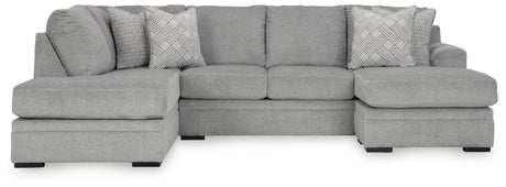 Casselbury Cement 2-Piece Sectional with Ottoman - image 3