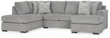 Casselbury Cement 2-Piece Sectional with Ottoman - image 4