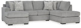 Casselbury Cement 2-Piece Sectional with Ottoman - image 4