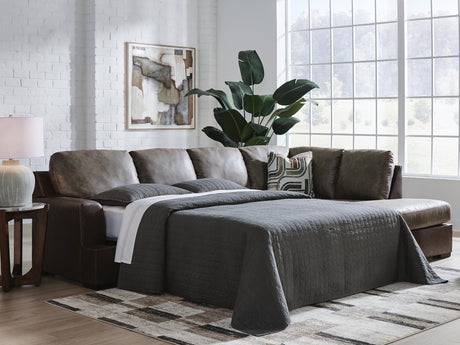 Castille Way Fossil 2-Piece Sleeper Sectional with Chaise - image 1