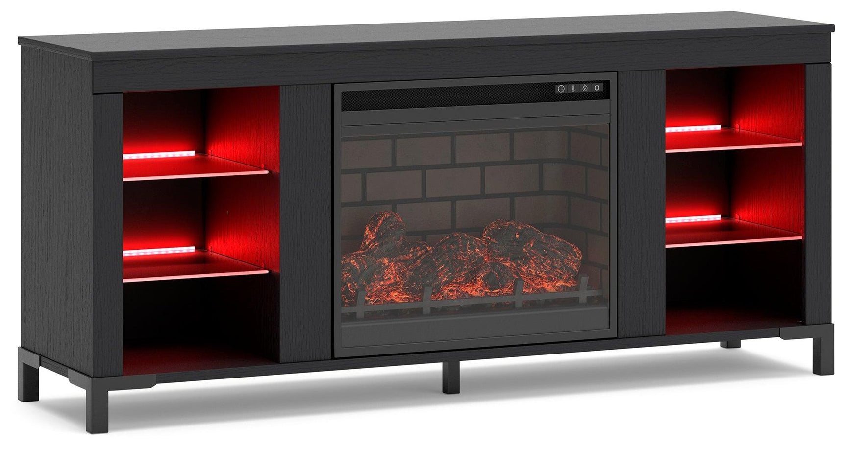 Cayberry TV stand displaying decorative laminate finish