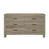 Nightstand and dresser storage in rustic modern youth bedroom collection
