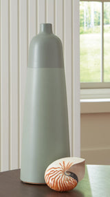 Peerland Sage Green Ceramic Vase — product view