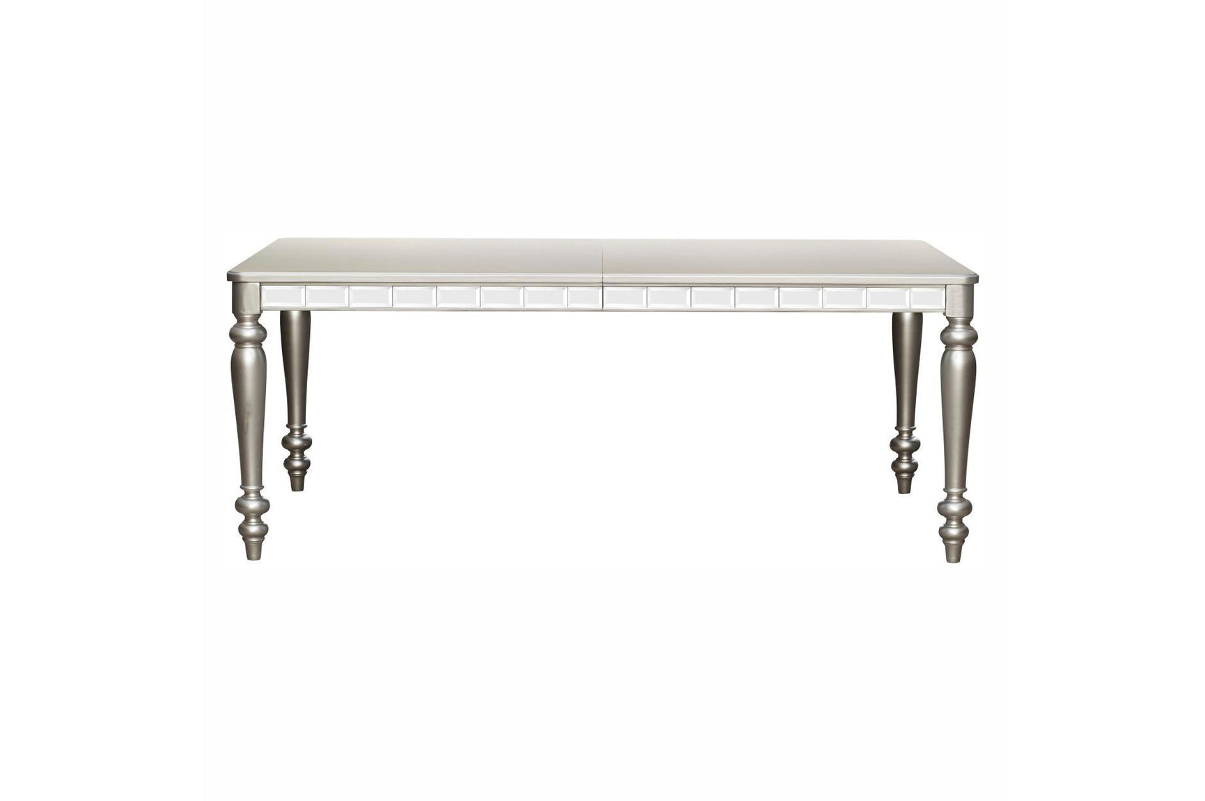 Orsina Pearl Faux Leather Rectangular Dining Room Set main view