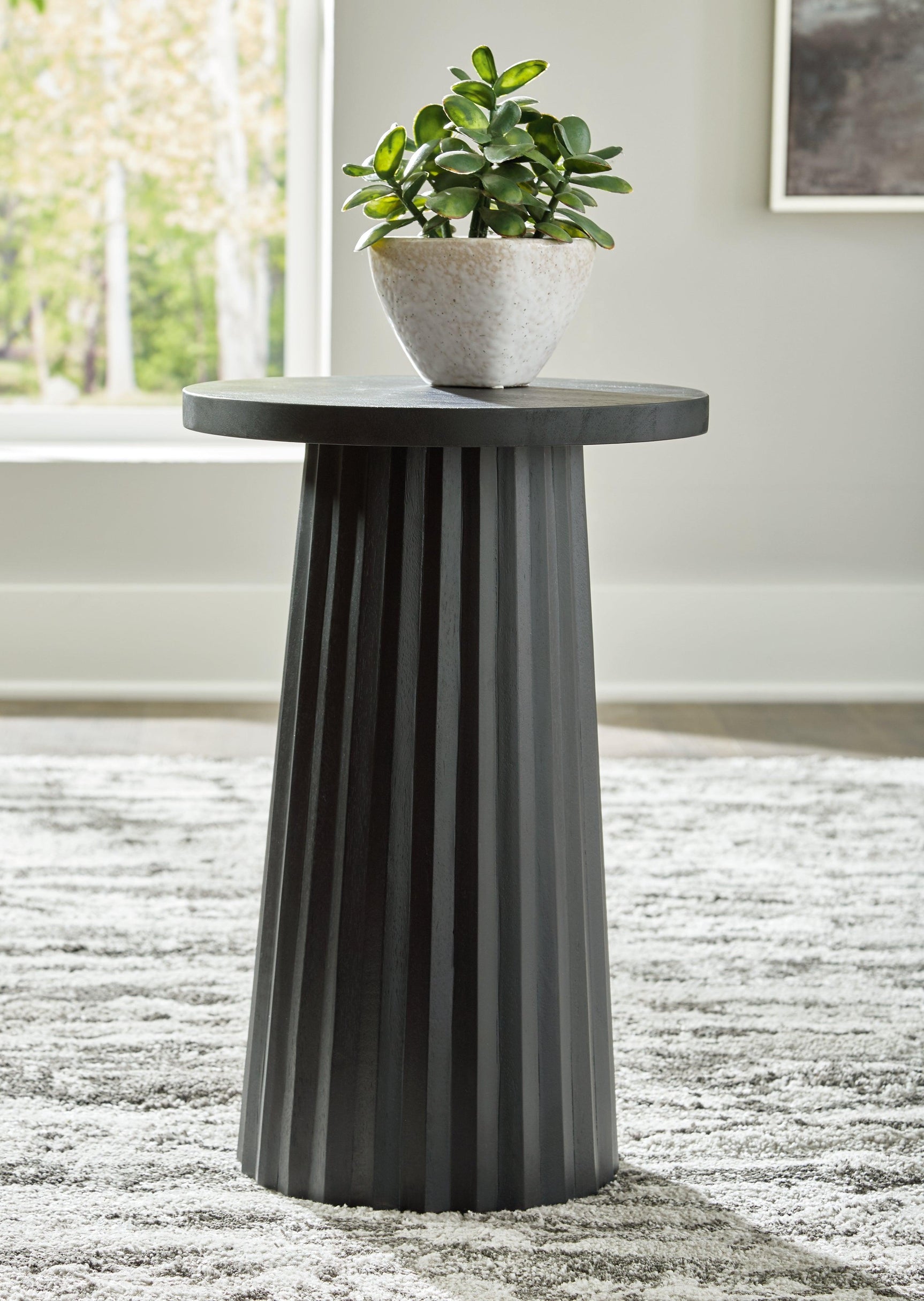 Ceilby Black Accent Table - Ella Furniture