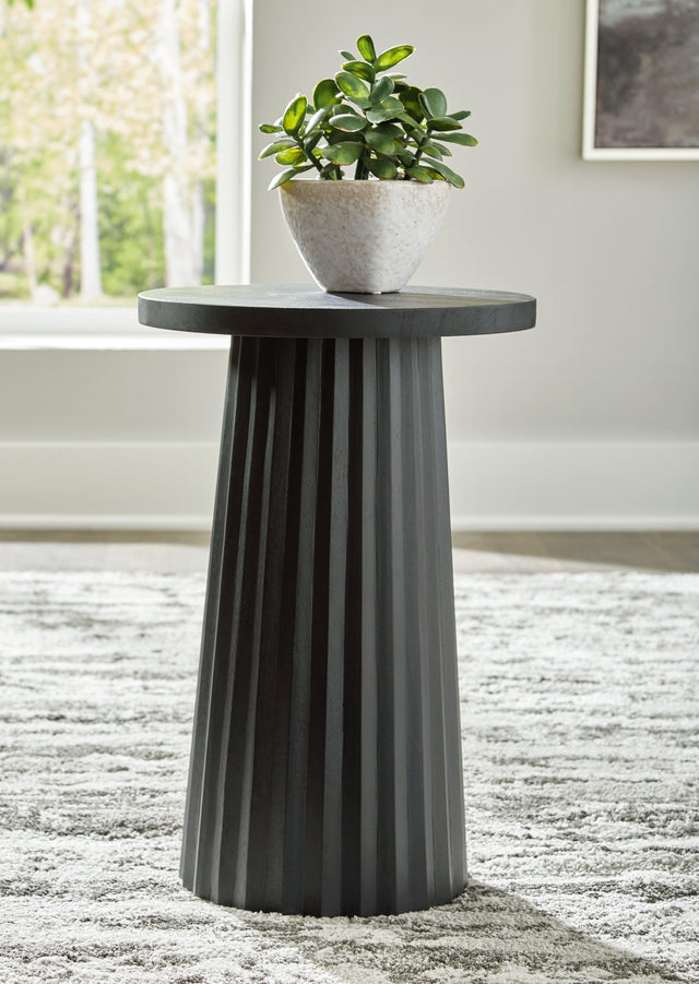 Ceilby Black Accent Table - Ella Furniture