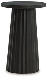 Ceilby Black Accent Table - Ella Furniture