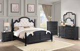 Celina 5-Drawer Bedroom Chest Black 224765 - Ella Furniture