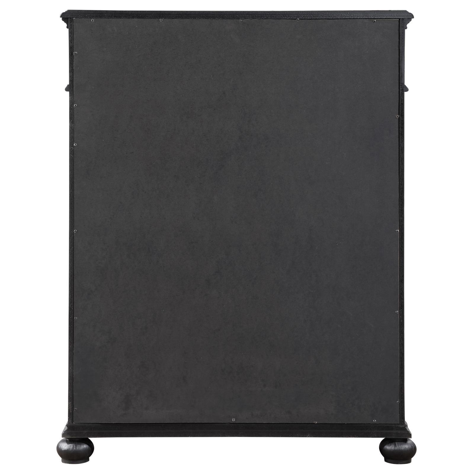 Celina 5-Drawer Bedroom Chest Black 224765 - Ella Furniture