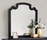 Celina Black Dresser Mirror angled side view