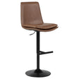 Eldridge Faux Leather Upholstered Adjustable Bar Stool Coffee — product view