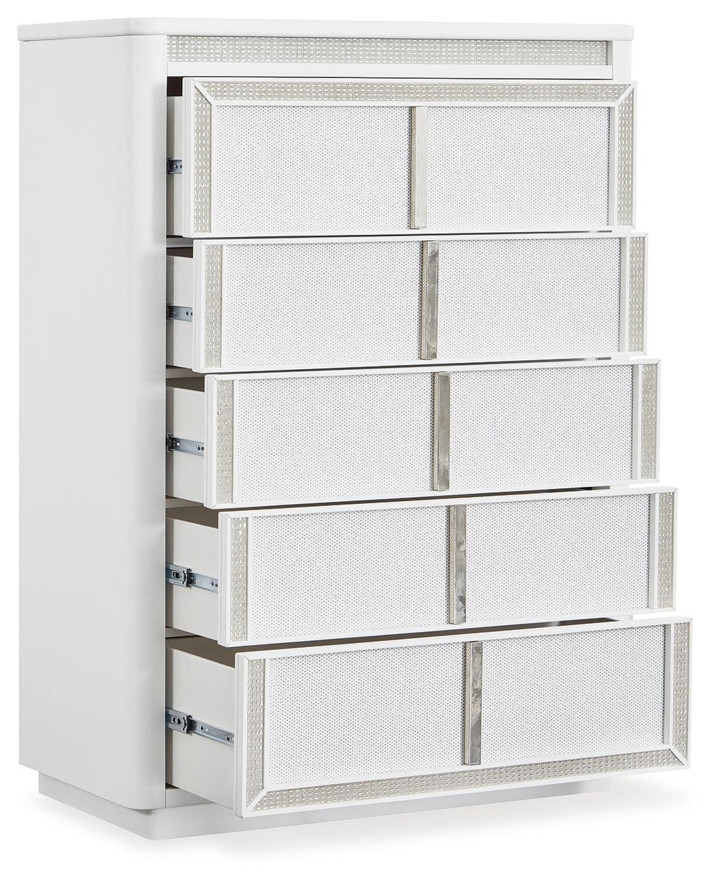 Chalanna White Chest of Drawers - Ella Furniture