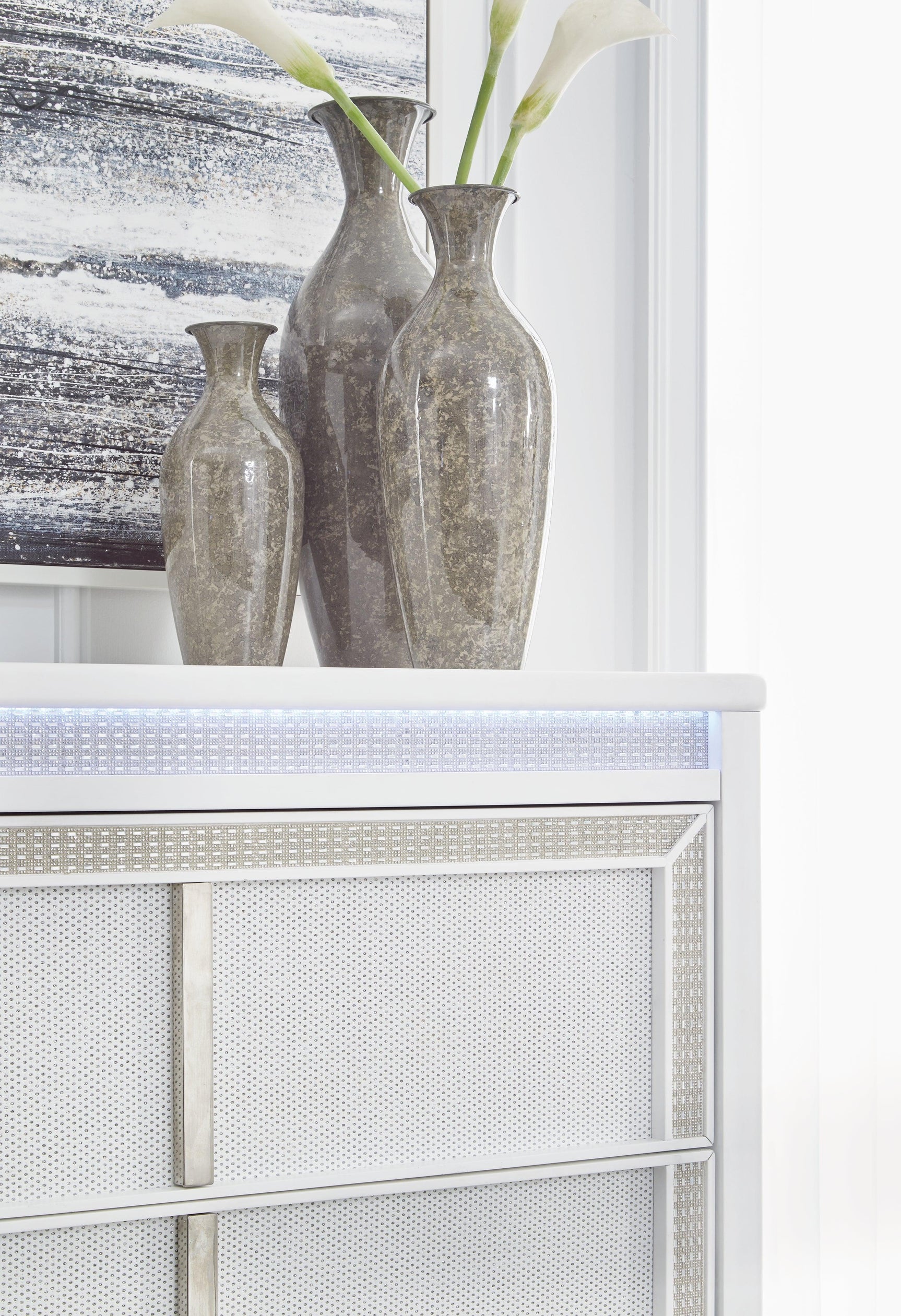 Chalanna White Chest of Drawers - Ella Furniture