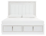 LED lighting switch detail on Chalanna Queen Bed