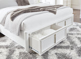 Bed assembled in contemporary bedroom setting