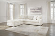 Chessington Ivory 2-Piece Sectional with Ottoman - image 1