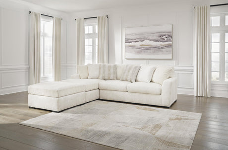 Chessington Ivory 2-Piece Sectional with Ottoman - image 1