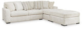 Chessington Ivory 2-Piece Sectional with Ottoman - image 2