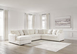 Chessington Ivory Chenille 4-Piece Sectional with Chaise - image 1