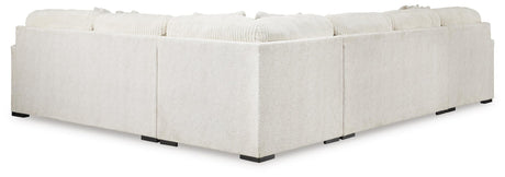 Chessington Ivory Chenille 4-Piece Sectional with Chaise - image 3