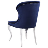 Side chair seat close-up illustrating foam cushioning and upholstery texture