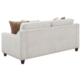 Christine 2-Piece Upholstered Sofa Set beige front view