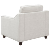 Christine 3-piece beige upholstered sofa set main view