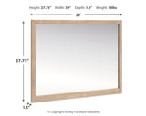 Cielden Tan Bedroom Mirror vertical wall mount option